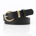 All-match Student Trousers With Decorative Belt Women's Casual Pin Buckle Belt