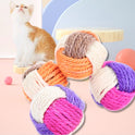 Pet Supplies Cat Toy Three-color Sisal Ball