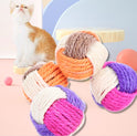 Pet Supplies Cat Toy Three-color Sisal Ball