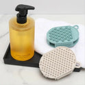 Bath Brush With Belt Rubber Glove Hair Massage Exfoliating Gloves Head Cleaning Scrubber Mitten Silicone Washing Shower Tool