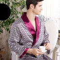 Men's silk nightgown summer