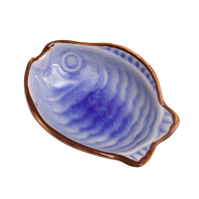 Leaves small ceramic saucer kitchen multipurpose sauce dish seasoning sauce vinegar sauce glaze ice tableware dish wholesale