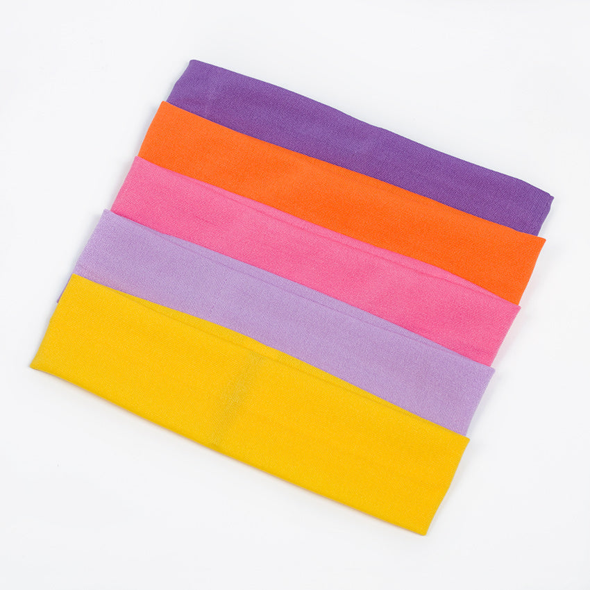 Fabric candy color women's towel yoga headband ，