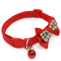 Pet Plaid Bow Collar Cat Cute