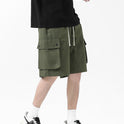 Summer Thin Quick-drying Multi-pocket Solid Color Workwear Shorts