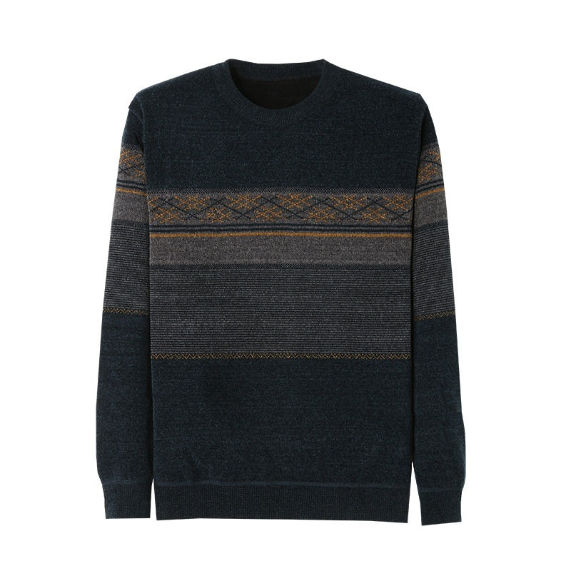 Winter Fleece-lined Warm Sweater Clothes Men