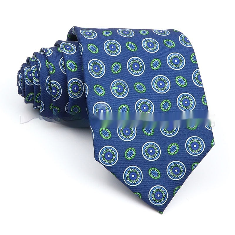 Business Polyester Men's Printed Workplace Tie