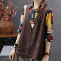 Korean Style Loose V-neck Pullover Vest Sleeveless Waistcoat Knitted Vest Tide