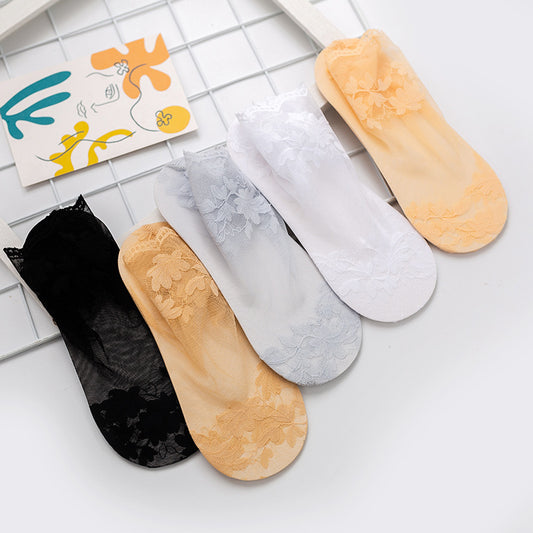 Invisible Shallow Mouth Thin Lace Socks Lace Socks