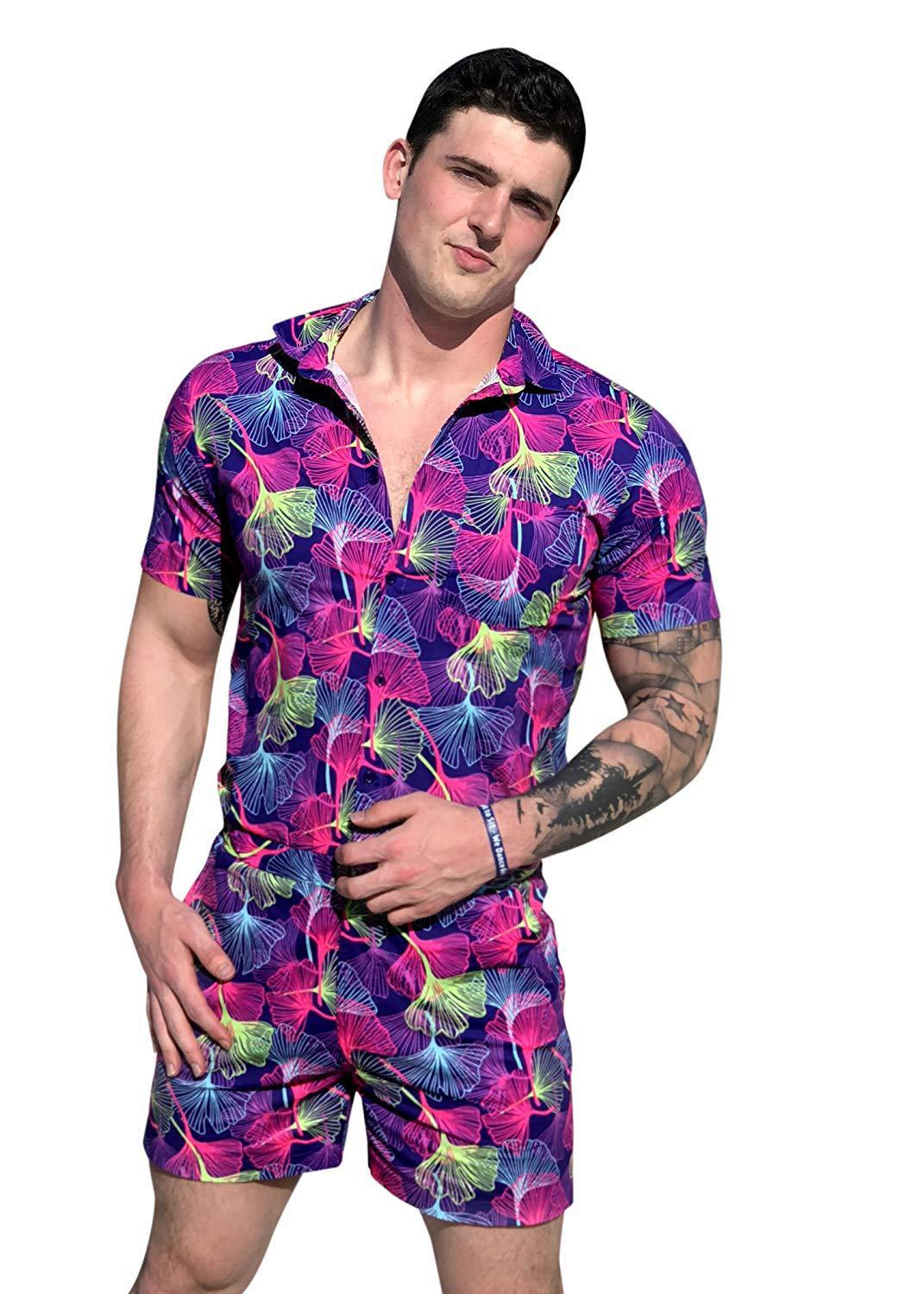 European and American men's summer short-sleeved suit