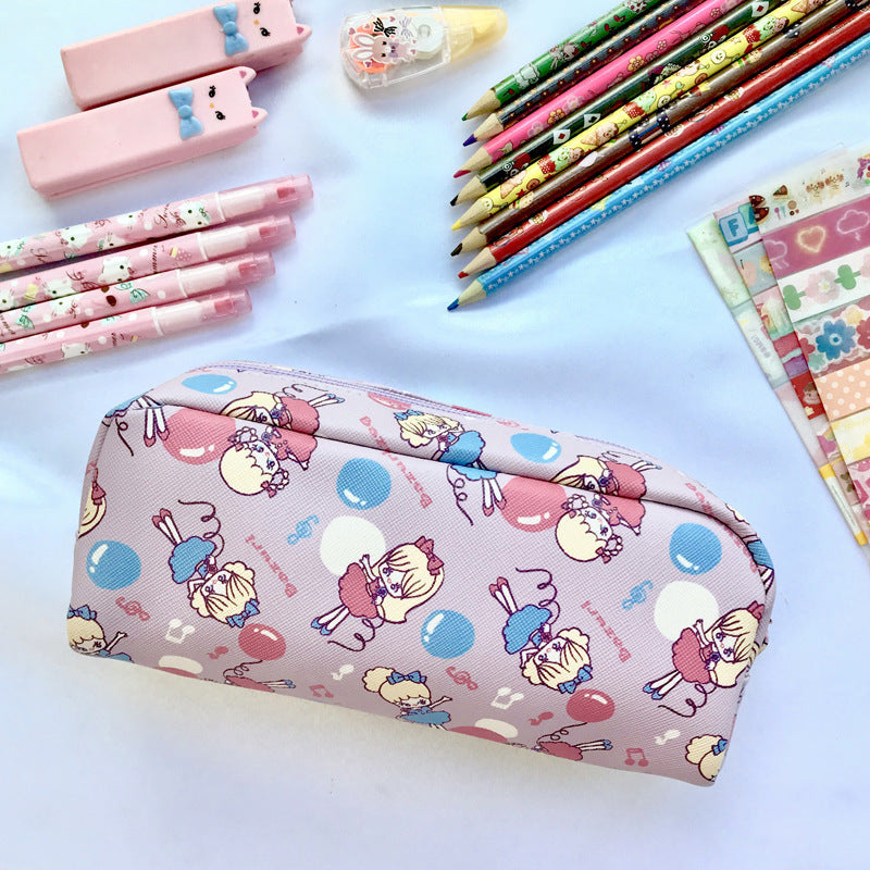 Printed Pencil Case Large Capacity Stationery Box For Elementary, Middle And High School Students