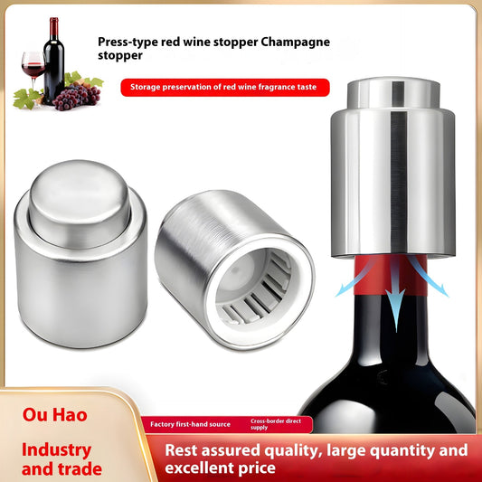 The Wine Bottle Champagne Press Plug