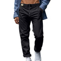 Men's Loose Comfortable Quick-drying Waist-tied Casual Business Pure Color Trousers