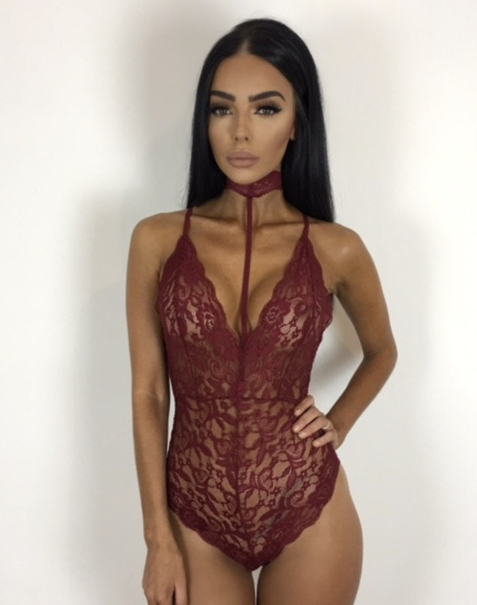 Sexy lace bodysuit