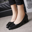 Women's Shoes Plus Size Pointed Toe Square Buckle High Heels