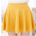 Spring and summer new Korean version of the high waist pettiskirt sun skirt anti-light safety half-length skirt explosion