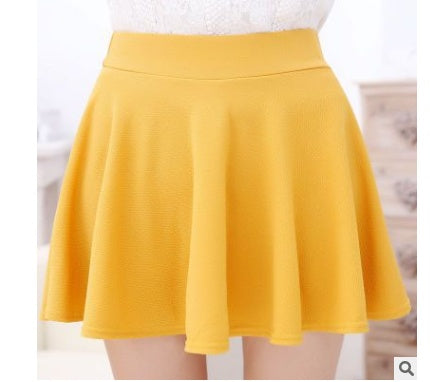 Spring and summer new Korean version of the high waist pettiskirt sun skirt anti-light safety half-length skirt explosion