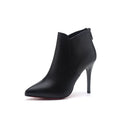 Women's New High-heeled Pointed And Ankle Stiletto Martin Boots