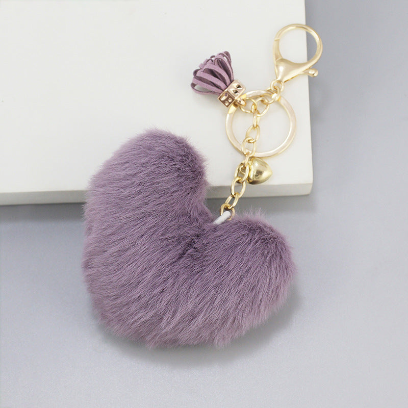 Car Hanging Ornament Rex Rabbit Love Tassel Key Chain