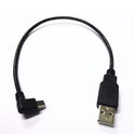 USB Mini 5Pin 5P Right angle Male to USB 2.0 A Male Plug Cable 0.2m Power Charger Cable for Chromecast