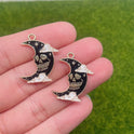 Gothic Style Cartoon Black Crow Pendant