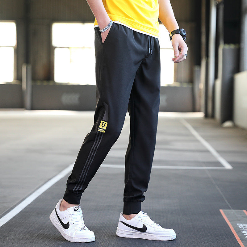 Ankle-length loose workwear casual trousers