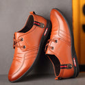 Men's soft bottom leather shoes