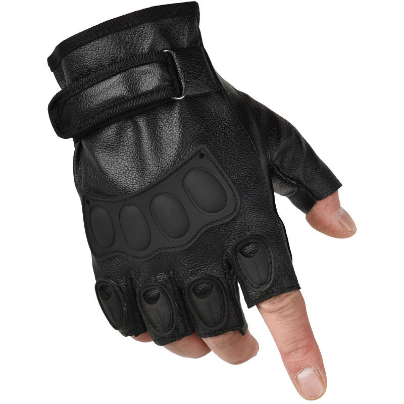 Drivers Perform Outdoor Riding Leather Gloves