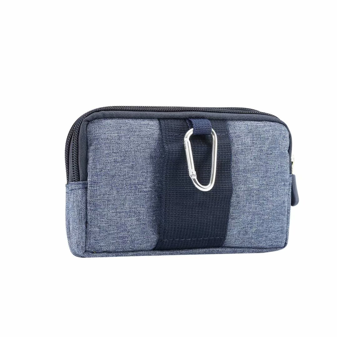 Business Solid Color Universal Horizontal Denim Waist Bag