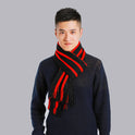 Imitated cashmere color matching casual men's thick scarf