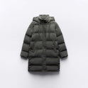 Cotton Jacket Hooded Slim Fit Slimming And Warm Long Bread Coat