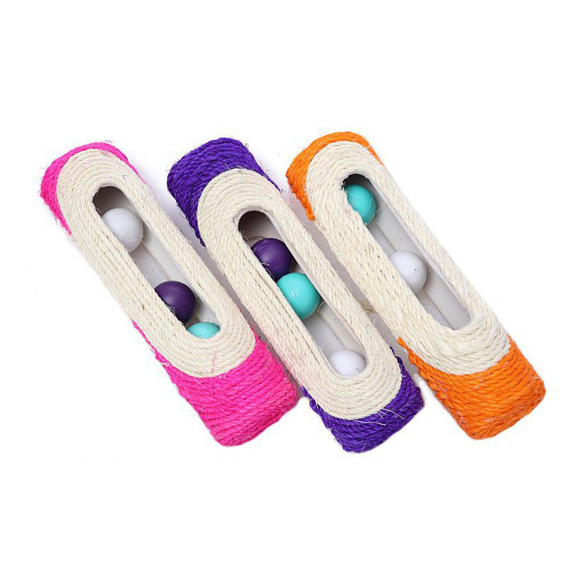 Long Roller Three-snap Badminton Pet Toy