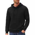 Men's Hooded Long-sleeved Sweater Quilted