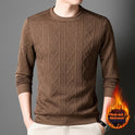 Autumn And Winter Fleece Lined Padded Warm Keeping Fashion Men's Sweater