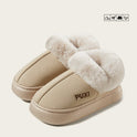 Fluff Cotton Slippers Warm With Velvet Indoor Platform Non-slip