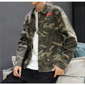 Men's Fashion Camouflage Polo Collar Jacket