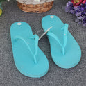 Summer explosions deer flip-flops flat sandals and slippers solid color ladies new couple candy color beach shoes