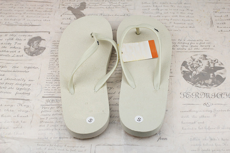 Summer explosions deer flip-flops flat sandals and slippers solid color ladies new couple candy color beach shoes