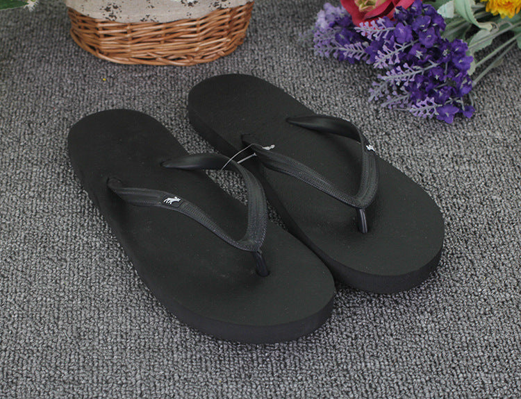 Summer explosions deer flip-flops flat sandals and slippers solid color ladies new couple candy color beach shoes