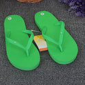 Summer explosions deer flip-flops flat sandals and slippers solid color ladies new couple candy color beach shoes