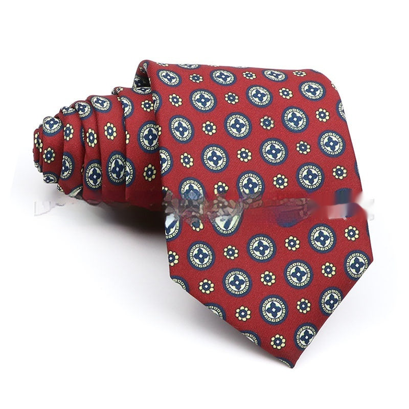 Business Polyester Men's Printed Workplace Tie