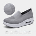 Mesh Air Cushion Walking Shoes For Women With Thick Soles