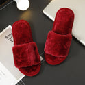 Home furnishing plush one-word plush slippers