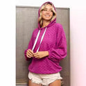 Women's Fashion Hooded Jacquard Sweater Top