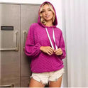 Women's Fashion Hooded Jacquard Sweater Top