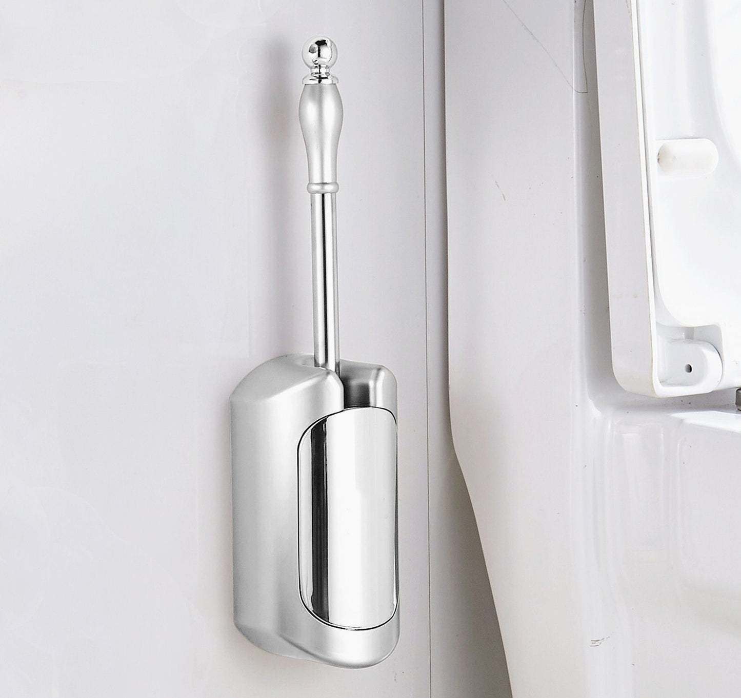 Wall-mounted toilet-free toilet brush set