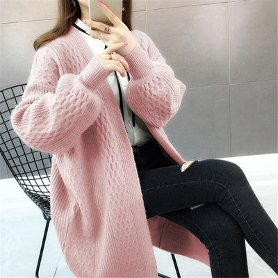 Women's Knit cardigan sweater loose coat