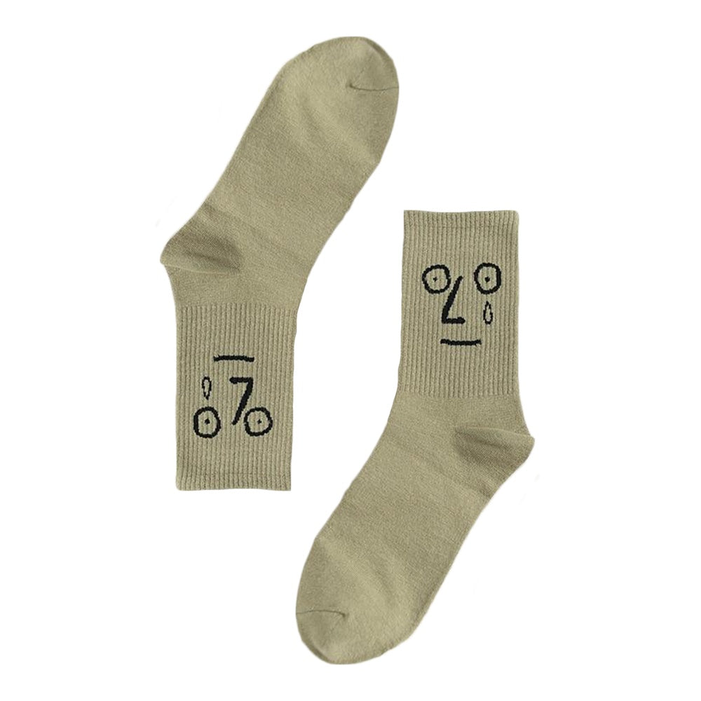 Funny Face Women's Cotton High-Top Socks