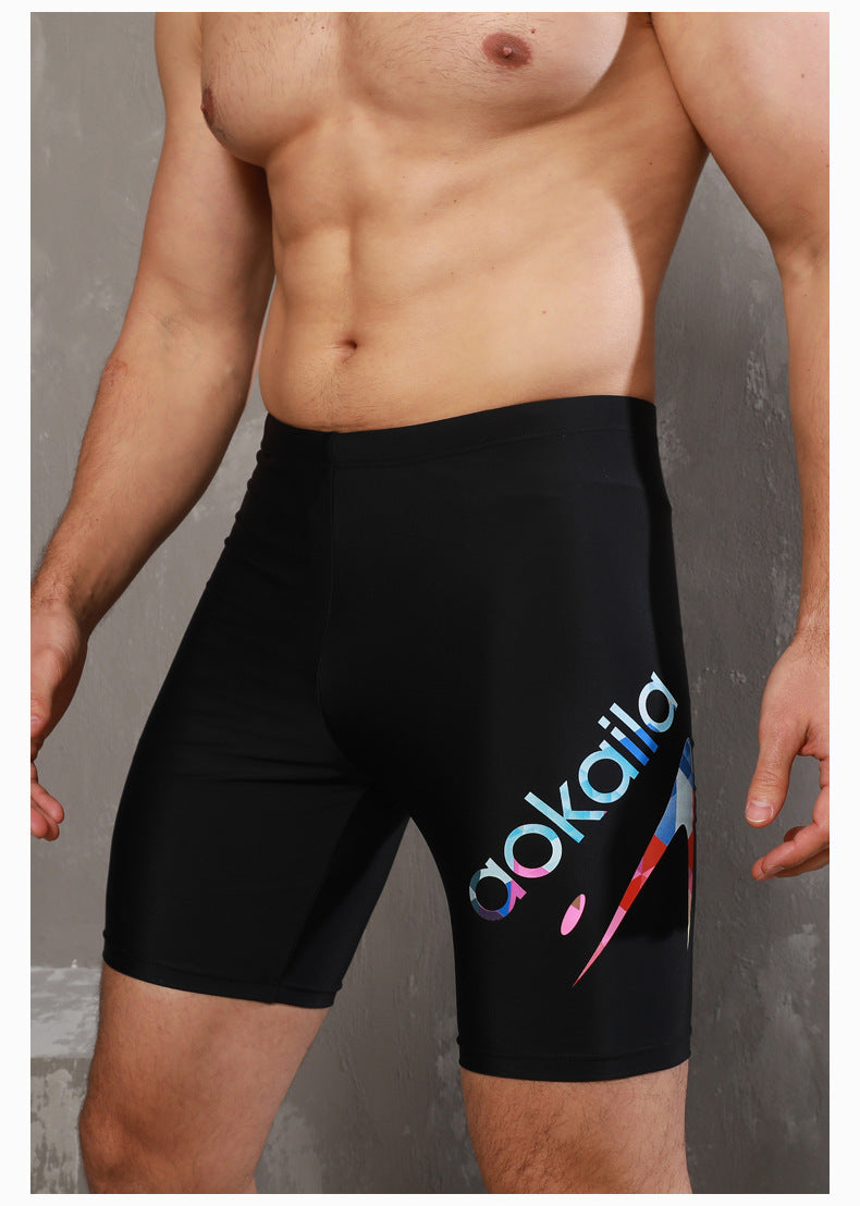 Racing Five-point Anti-embarrassment Quick-drying Swimming Trunks