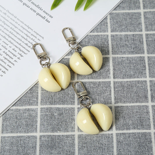 Garlic Door Word Buckle Key Chain Simulation